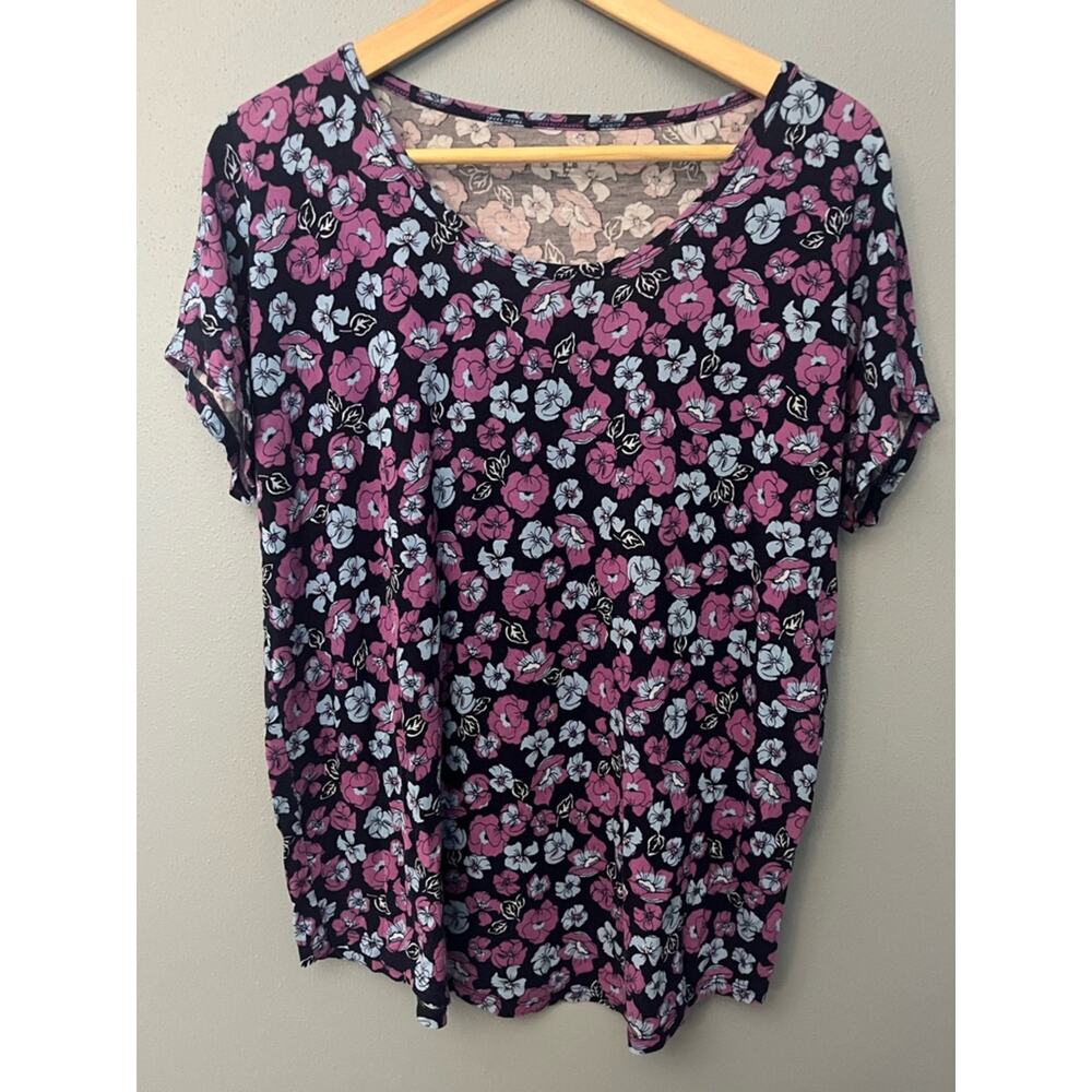 Lands' End Floral T-Shirt